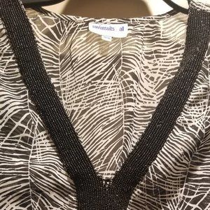 Swimsuits for All 18/20 bathing suit dress coverup..beaded and somewhat sheer.